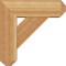 Ekena Millwork Traditional Craftsman Rough Sawn Bracket w/ Offset Brace, Western Red Cedar, 6"W x 16"D x 16"H BKT0604X16X16TRA04RWR - alternate 2